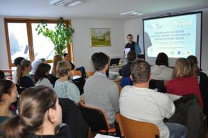 Usposabljanje za vodnike in informatorje, delavnica v Centru Rinka v Solčavi